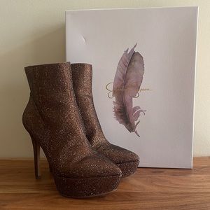 Odeda 2 Womens Pointed Toe Heels Ankle Boots